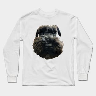 Schnauzer Cute Dog with Beard Long Sleeve T-Shirt